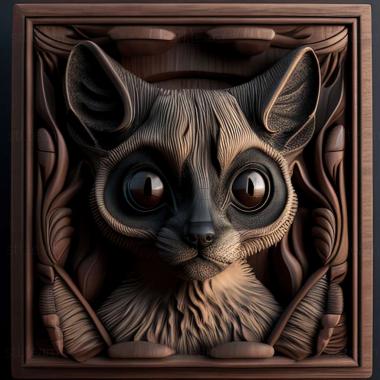 3D model Cat Lemur (STL)